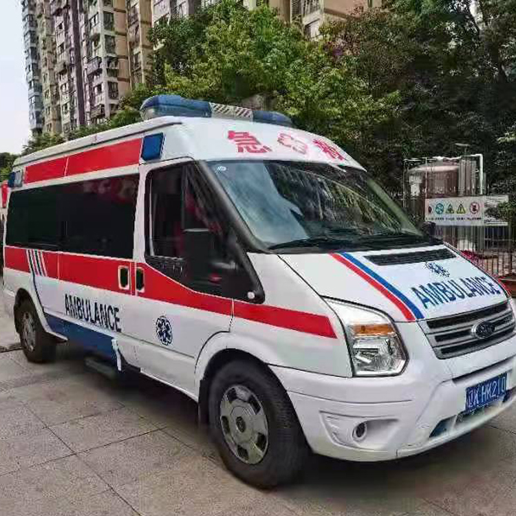 长安长途救护车护送病人返乡
